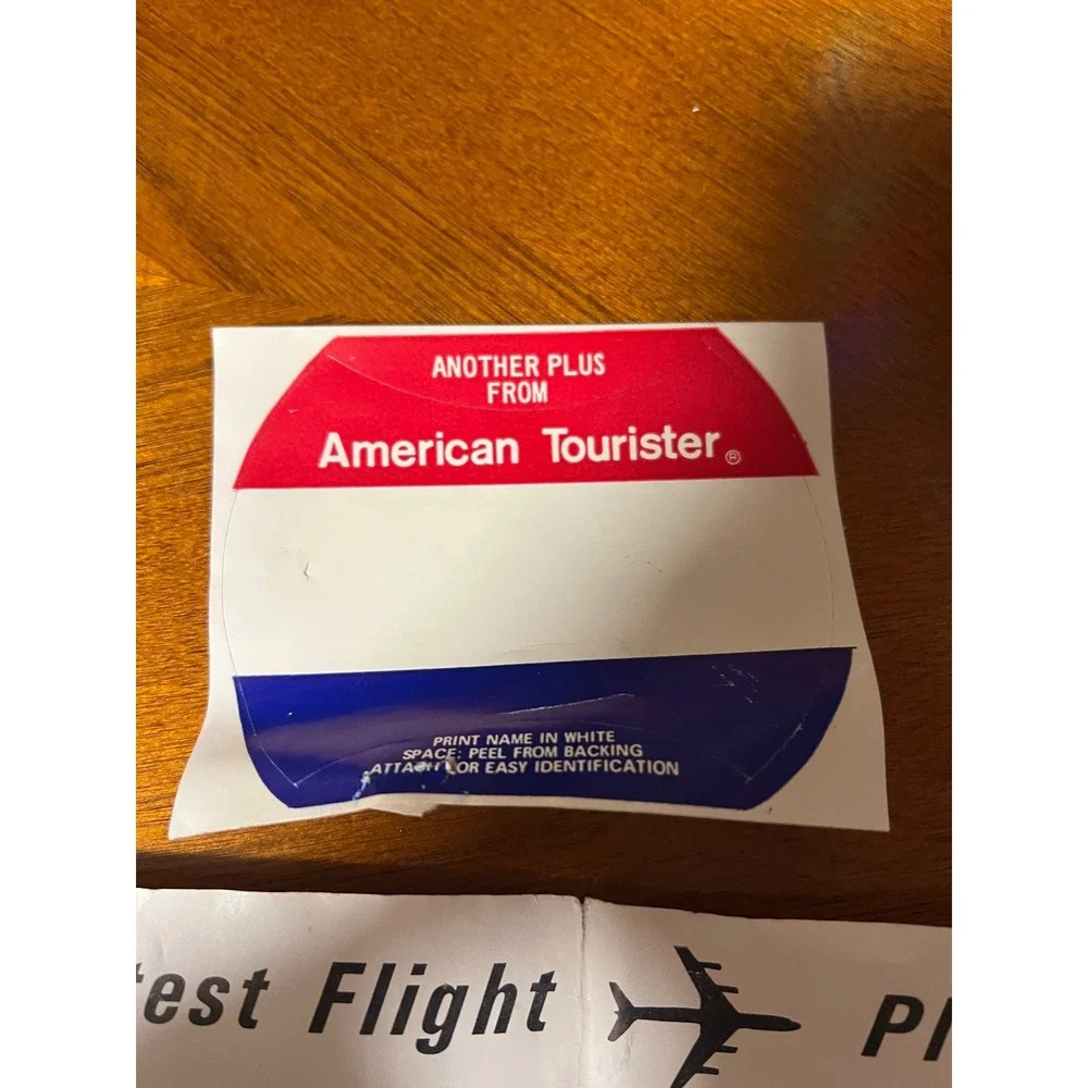 American Tourister Carry On Suiter Keys Manual Sticker Lot‎ Travel Vintage